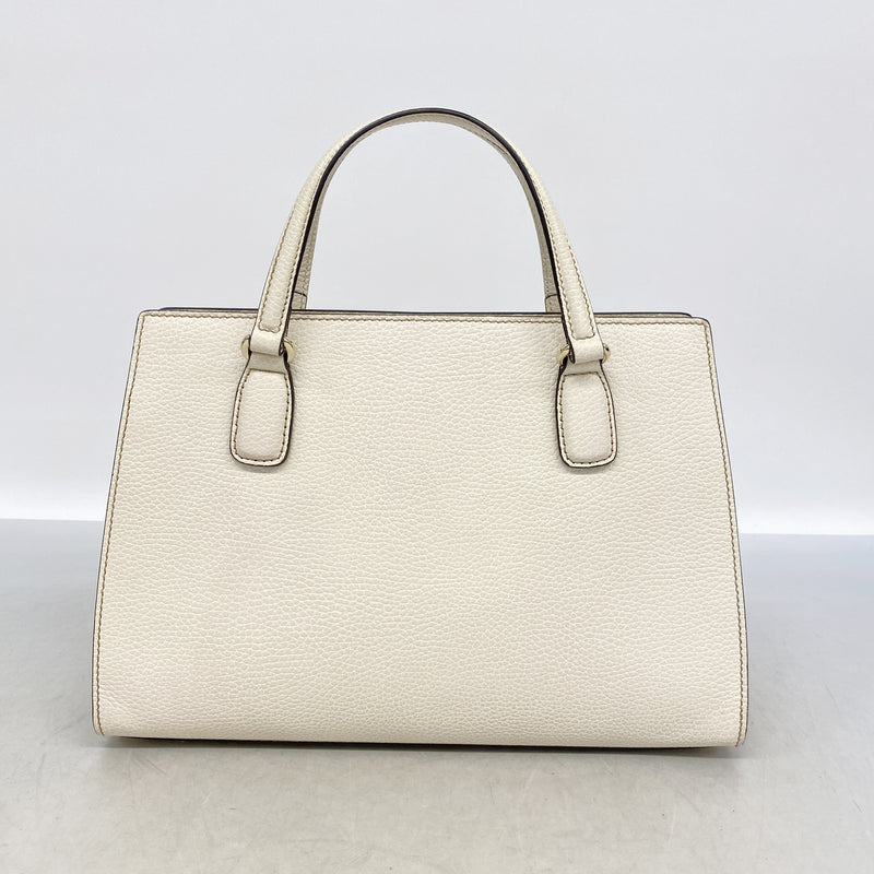 【6ka0109】グッチ ハンドバッグ ソーホー 431571 レザー アイボリー シャンパンゴールド金具 2wayバッグ【中古】レディース