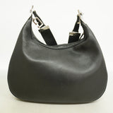 【6ka0117】グッチ ショルダーバッグ 001 3315 レザー ブラック シルバー金具【中古】レディース