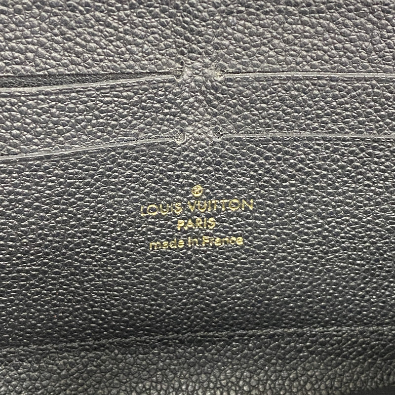 【6ka0155】ルイヴィトン 長財布 モノグラム・アンプラント ジッピーウォレット M60571 ノワール【中古】メンズ レディース ユニセックス