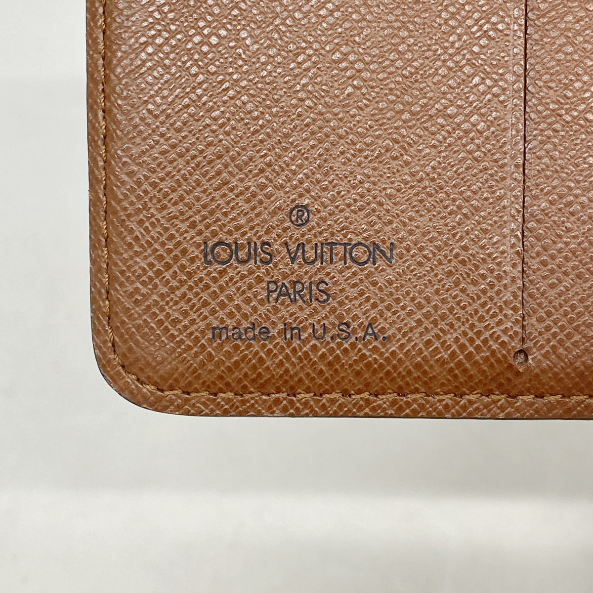 【6ka0164】ルイヴィトン 財布 モノグラム コンパクトジップ M61667 ブラウン【中古】レディース
