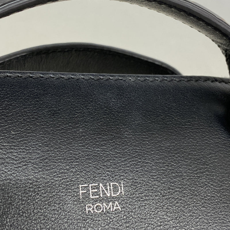 【6ka0174】フェンディ ハンドバッグ バイザウェイ レザー ブラック シルバー金具 2wayバッグ【中古】レディース