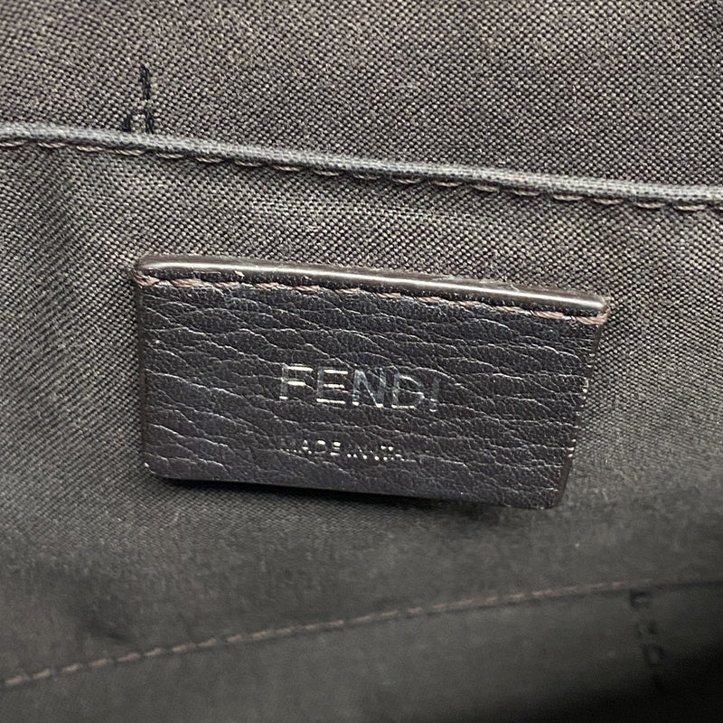 【6ka0174】フェンディ ハンドバッグ バイザウェイ レザー ブラック シルバー金具 2wayバッグ【中古】レディース
