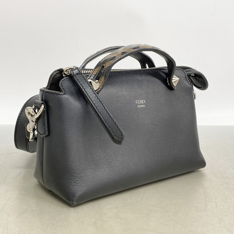 【6ka0174】フェンディ ハンドバッグ バイザウェイ レザー ブラック シルバー金具 2wayバッグ【中古】レディース