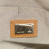 【6ka0175】フェンディ トートバッグ ズッキーノ ナイロンキャンバス ブラウン ゴールド金具【中古】レディース