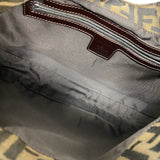 【6ka0176】フェンディ ショルダーバッグ ズッカ ナイロンキャンバス ブラウン シルバー金具【中古】レディース