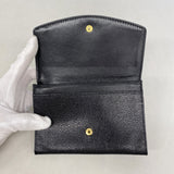 【6ka0195】シャネル 財布 キャビアスキン ブラック ゴールド金具【中古】レディース