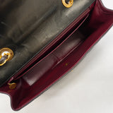 【6ka0211】シャネル ショルダーバッグ マドモアゼル Wチェーン ラムスキン ブラック ゴールド金具【中古】レディース