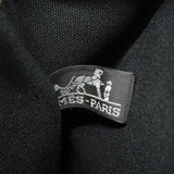 【6ka0217】エルメス トートバッグ トロカホリゾンタルMM キャンバス ブラック シルバー金具【中古】メンズ レディース ユニセックス