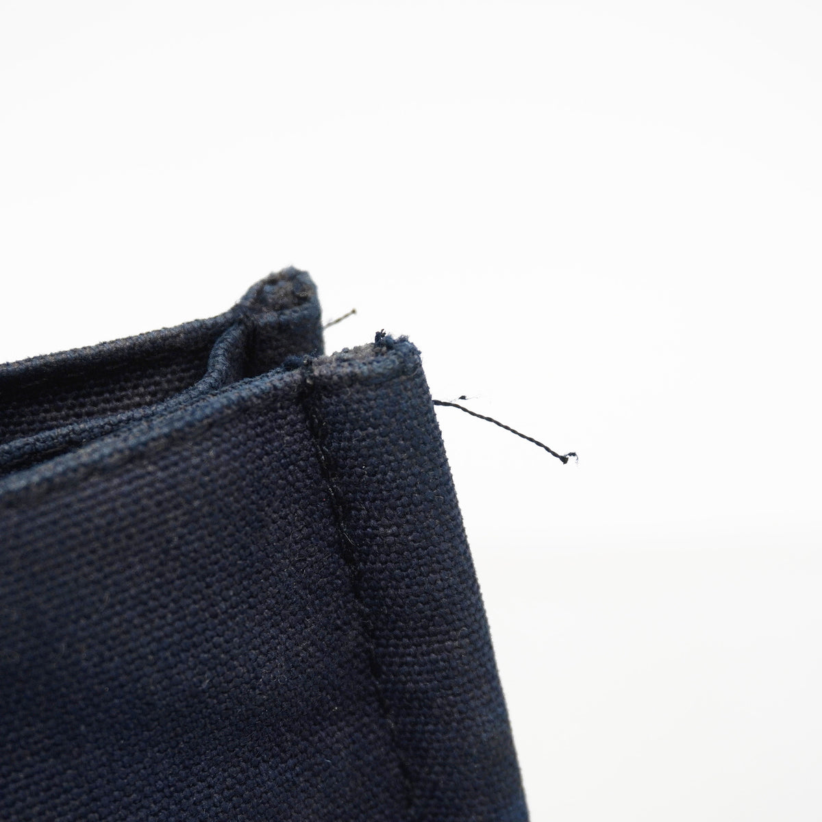 【6ka0219】エルメス トートバッグ フールトゥPM キャンバス ネイビー ブラウン シルバー金具【中古】メンズ レディース ユニセックス
