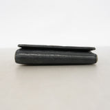 【6ka0226】シャネル キーケース カメリア ラムスキン ブラック シルバー金具【中古】レディース