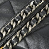 【6ka0299】シャネル ハンドバッグ チェーンショルダー シャネル19 ラムスキン ブラック ゴールド/シルバー金具 2wayバッグ【中古】レディース