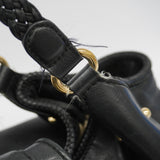 【6ka0333】グッチ トートバッグ 257029 レザー ブラック シャンパンゴールド金具【中古】レディース