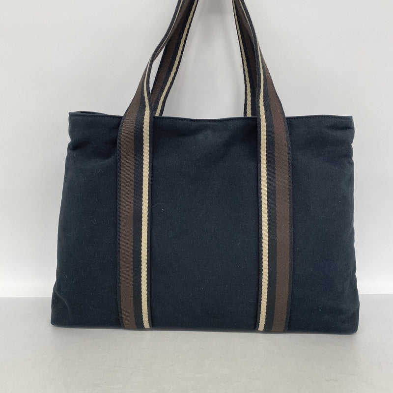 【6ka0341】エルメス トートバッグ トロカホリゾンタルMM キャンバス ブラック シルバー金具【中古】メンズ レディース ユニセックス