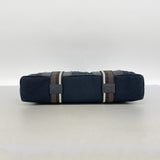 【6ka0341】エルメス トートバッグ トロカホリゾンタルMM キャンバス ブラック シルバー金具【中古】メンズ レディース ユニセックス