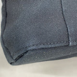 【6ka0341】エルメス トートバッグ トロカホリゾンタルMM キャンバス ブラック シルバー金具【中古】メンズ レディース ユニセックス