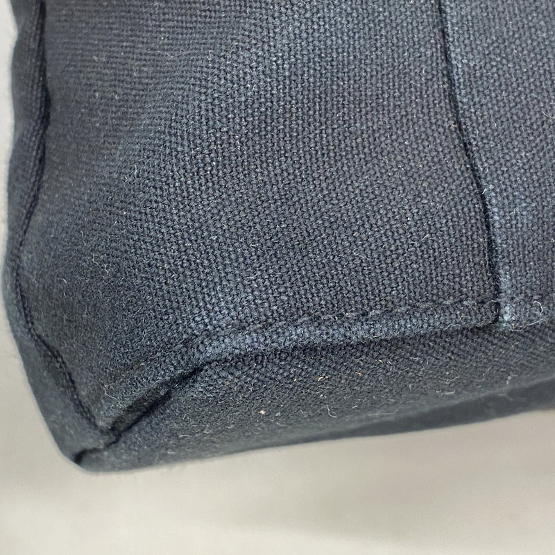 【6ka0341】エルメス トートバッグ トロカホリゾンタルMM キャンバス ブラック シルバー金具【中古】メンズ レディース ユニセックス