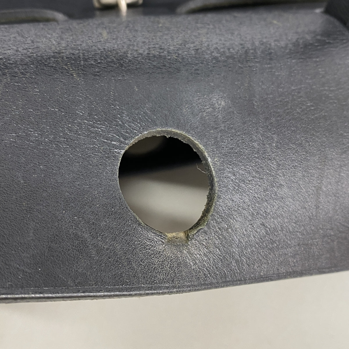 【6ka0364】エルメス ハンドバッグ エールバッグPM トワルオフィシエ ブラック シルバー金具 □E刻印 2wayバッグ【中古】レディース
