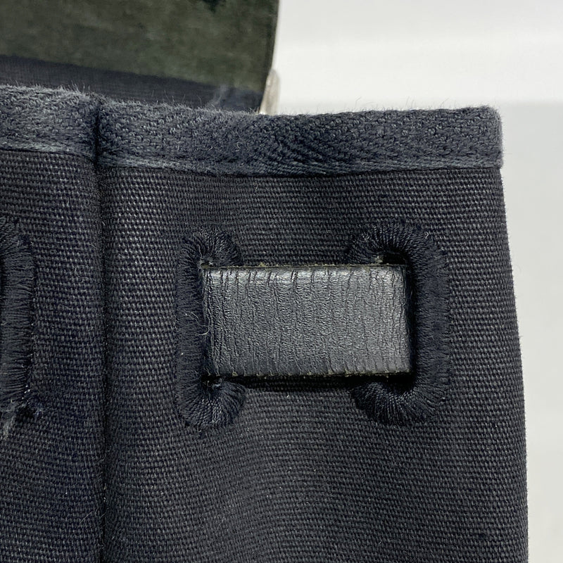 【6ka0364】エルメス ハンドバッグ エールバッグPM トワルオフィシエ ブラック シルバー金具 □E刻印 2wayバッグ【中古】レディース