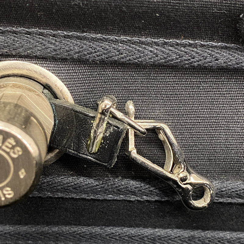 【6ka0364】エルメス ハンドバッグ エールバッグPM トワルオフィシエ ブラック シルバー金具 □E刻印 2wayバッグ【中古】レディース