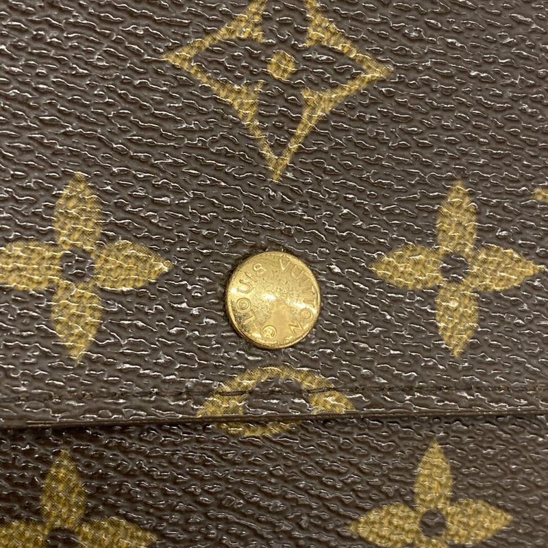【6ka0368】ルイヴィトン 長財布 モノグラム ポシェットポルトモネクレディ M61726 ブラウン【中古】レディース