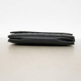 【6ka0371】シャネル ショルダーウォレット マトラッセ チェーンショルダー ラムスキン ブラック シルバー金具【中古】レディース