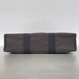 【6ka0397】エルメス トートバッグ エールラインMM ナイロン グレー シルバー金具【中古】メンズ レディース ユニセックス