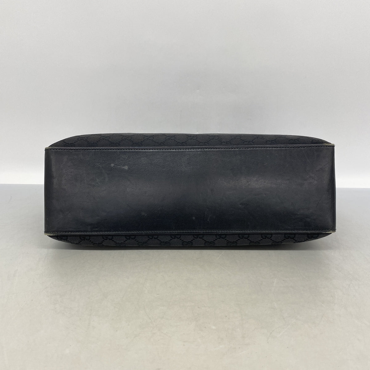 【6ka0406】グッチ トートバッグ GGキャンバス 106251 キャンバス ブラック シルバー金具【中古】レディース