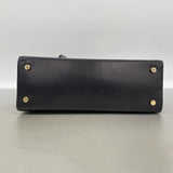 【6ka0418】サルヴァトーレフェラガモ ショルダーバッグ ヴァラ レザー ブラック ゴールド金具【中古】レディース
