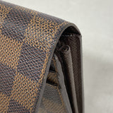【6ka0425】ルイヴィトン 長財布 ダミエ ポルトフォイユサラ N61734 エベヌ【中古】レディース