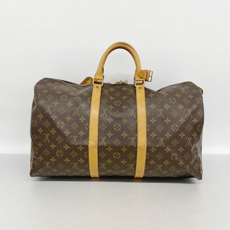 【6ka0426】ルイヴィトン ボストンバッグ モノグラム キーポル50 M41426 ブラウン【中古】メンズ レディース ユニセックス