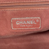 【6ka0432】シャネル チェーントート ドーヴィル キャンバス ピンク シルバー金具【中古】レディース