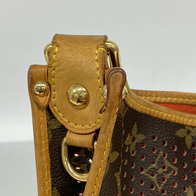 【6ka0435】ルイヴィトン ショルダーバッグ モノグラム・ペルフォ ミュゼット M95174 ブラウン オランジュ【中古】レディース