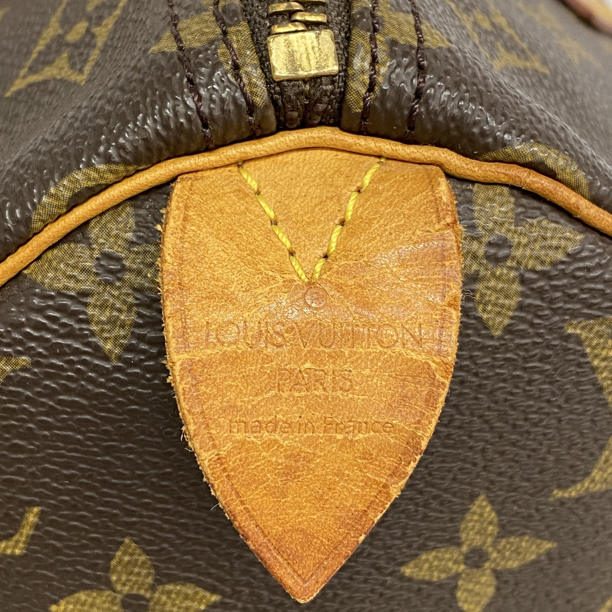 【6ka0445】ルイヴィトン ハンドバッグ モノグラム スピーディ30 M41108 ブラウン【中古】レディース