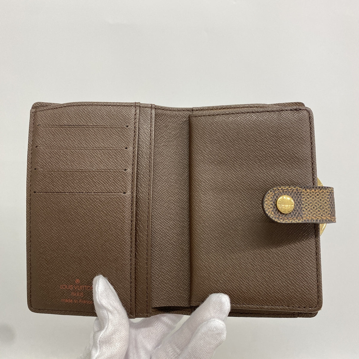 【6ka0451】ルイヴィトン 財布 ダミエ ポルトモネビエヴィエノワ N61664 エベヌ【中古】レディース
