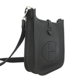 【6ka0457】エルメス ショルダーバッグ エヴリンTPM トリヨンクレマンス ブラック シルバー金具 K刻印【中古】レディース