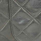 【6ka0462】シャネル ショルダーバッグ マトラッセ Wフラップ Wチェーン ラムスキン ブラック ゴールド金具【中古】レディース