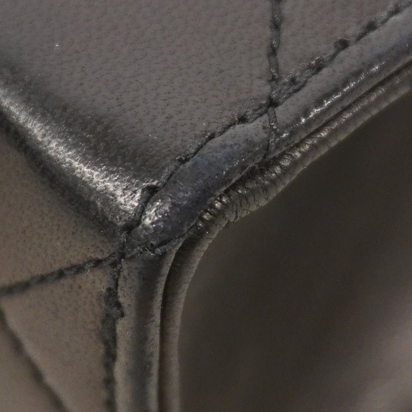 【6ka0470】シャネル ショルダーバッグ マトラッセ チェーンショルダー デカココ ラムスキン ブラック ゴールド金具【中古】レディース