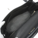 【6ka0483】エルメス ハンドバッグ ケリー28 トゴ ブラック シルバー金具 □K刻印 2wayバッグ【中古】レディース