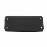 【6ka0483】エルメス ハンドバッグ ケリー28 トゴ ブラック シルバー金具 □K刻印 2wayバッグ【中古】レディース