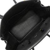 【6ka0485-g】エルメス ハンドバッグ バーキン25 トゴ ブラック ゴールド金具 W刻印【中古】レディース