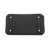 【6ka0485-g】エルメス ハンドバッグ バーキン25 トゴ ブラック ゴールド金具 W刻印【中古】レディース
