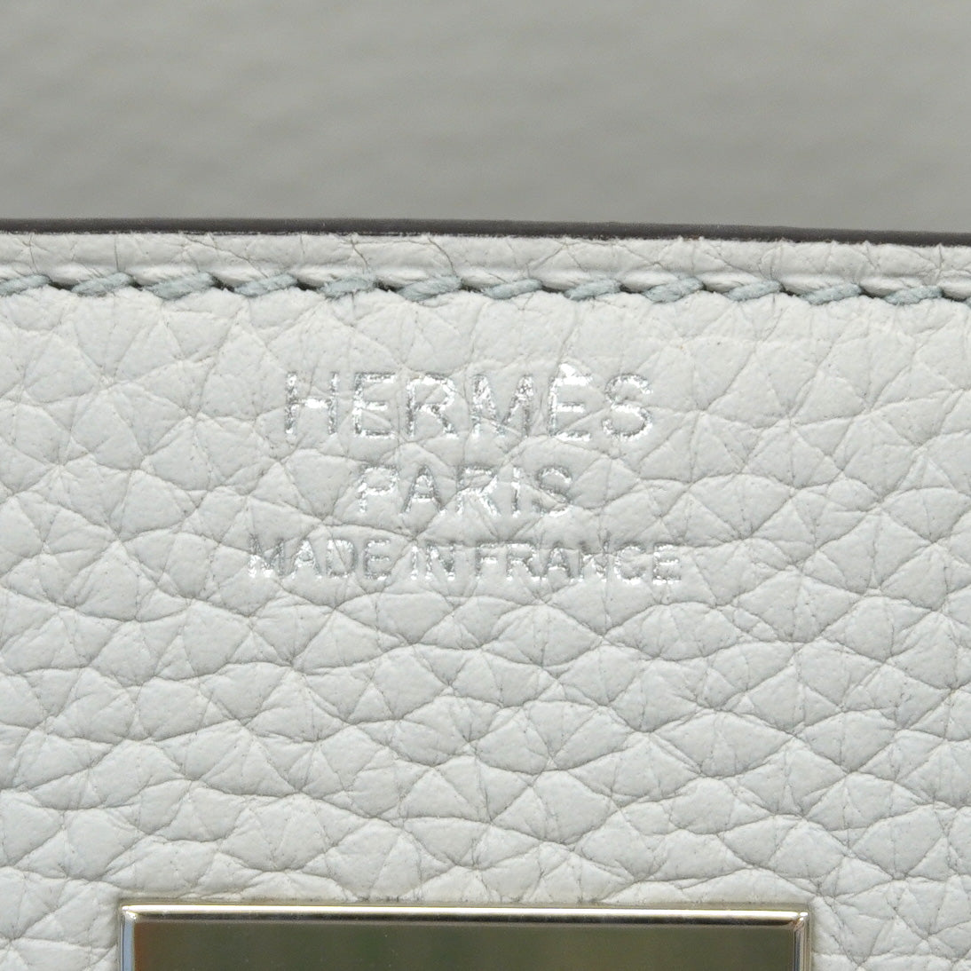 【6ka0487-g】エルメス ハンドバッグ バーキン30 トゴ ブルーペール シルバー金具 U刻印【中古】レディース