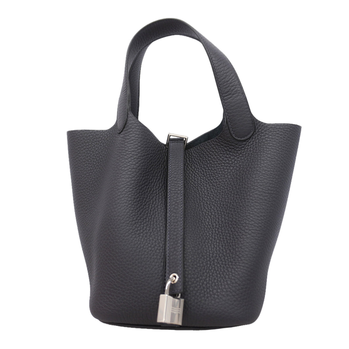 【6ka0488】エルメス ハンドバッグ ピコタンロックPM トリヨンクレマンス キャバン シルバー金具 G刻印【中古】レディース