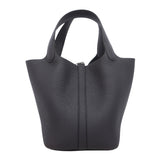【6ka0488】エルメス ハンドバッグ ピコタンロックPM トリヨンクレマンス キャバン シルバー金具 G刻印【中古】レディース