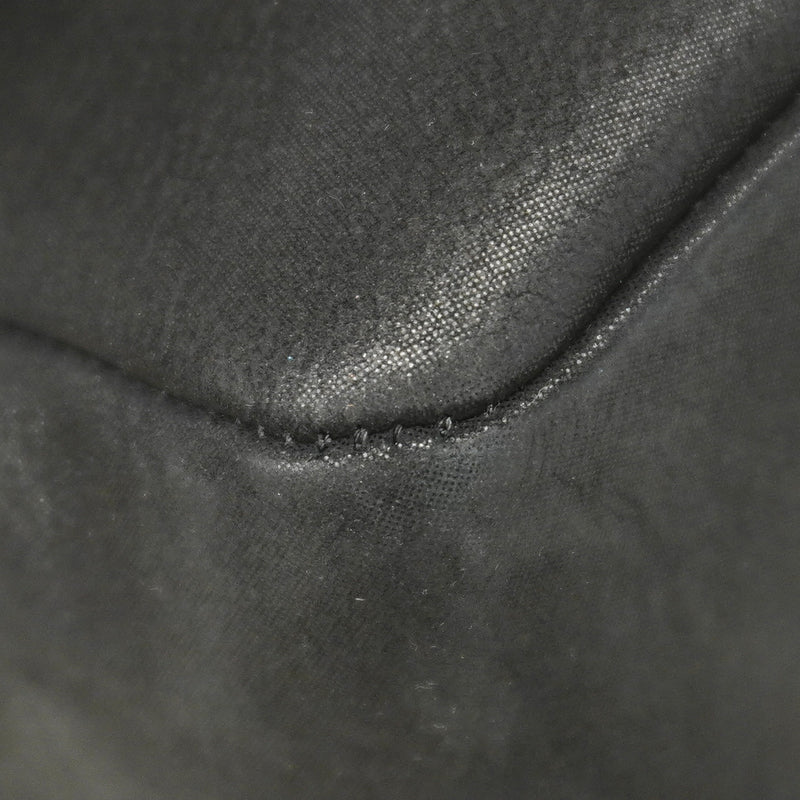 【6ka0493】シャネル ショルダーバッグ Wフラップ Wチェーン キャビアスキン レザー カーキ ブラック シルバー金具【中古】レディース