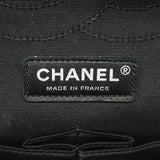 【6ka0493】シャネル ショルダーバッグ Wフラップ Wチェーン キャビアスキン レザー カーキ ブラック シルバー金具【中古】レディース