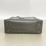 【6ka0503】クリスチャンディオール ハンドバッグ マリスパール エナメル グレー シルバー金具【中古】レディース