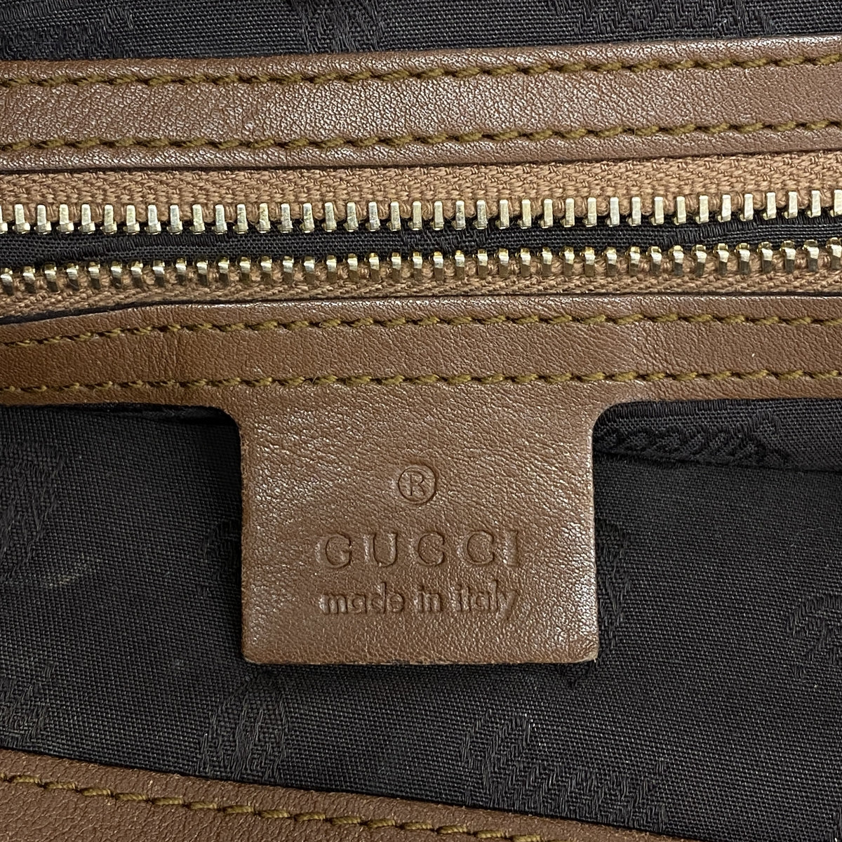【6ka0512】グッチ ショルダーバッグ グッチシマ 203503 レザー ブラウン シャンパンゴールド金具【中古】レディース