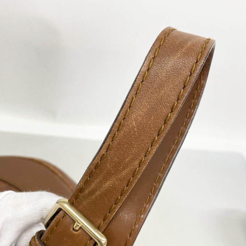 【6ka0512】グッチ ショルダーバッグ グッチシマ 203503 レザー ブラウン シャンパンゴールド金具【中古】レディース