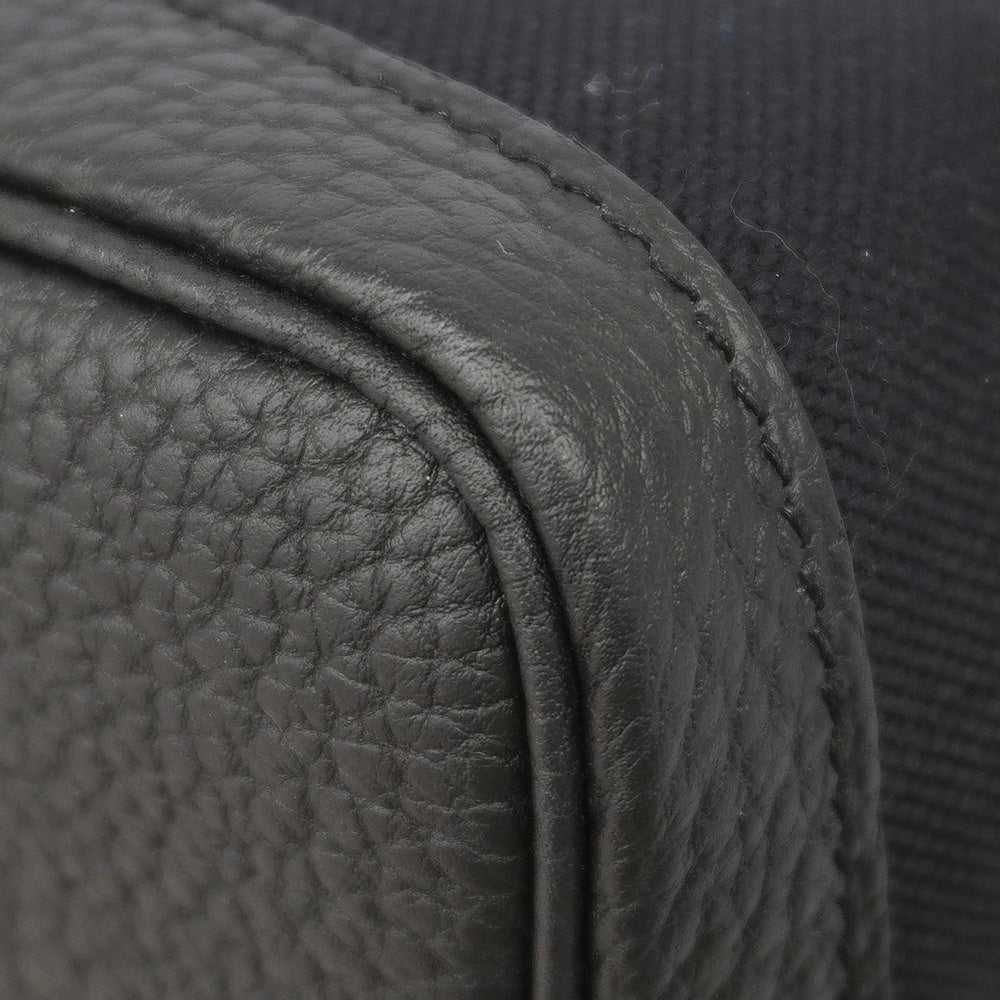 【6ka0561】エルメス トートバッグ ガーデンパーティPM トワルアッシュ・ベルリンヌ ブラック シルバー金具 B刻印【中古】レディース